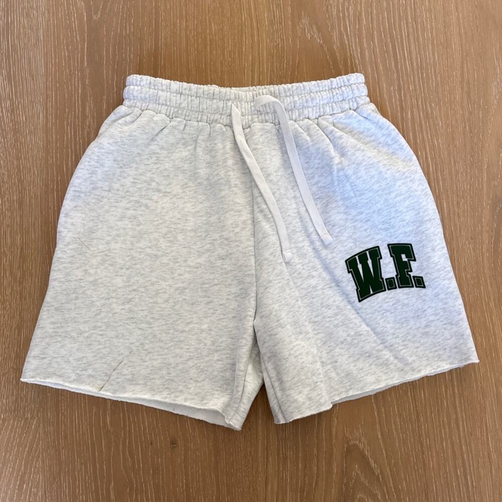 White Fox Lounge Drawstring Shorts Size XXS in Gray